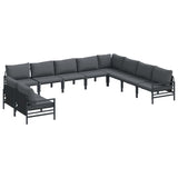 Garden Sofa Set Anthracite Steel 3379004