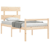 Senior Bed without Mattress Small Single Solid Wood 3195311