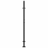 Garden Gate Black 100x150 cm Steel Flame Design 4100991