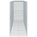 Gabion Basket with Cover 450x100x200 cm Galvanised Iron 3295232