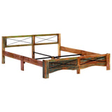 Bed Frame without Mattress Solid Reclaimed Wood 180x200 cm Super King 247668