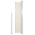Patio Retractable Side Awning 120x500 cm Cream 48389
