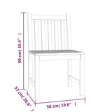 7 Piece Garden Dining Set Solid Wood Teak 3157149