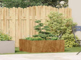 Planter Rusty 80x80x40 cm Weathering Steel 860744