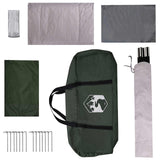 Family Tent with Roof Army Green 320 x 210 x 180 cm Polyester 42028492