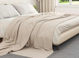 Throw Blankets 24 pcs Beige 270 x 240 cm Fleece 42017088