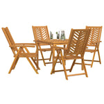 Garden Dining Set 5 pcs Brown 90 x 90 x 74 cm Solid acacia wood 3154122