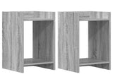 Plant Stand 2 pcs Grey Sonoma 30 x 30 x 60 cm Engineered Wood 899605
