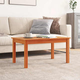 Coffee Table Wax Brown 80x50x40 cm Solid Wood Pine 847176