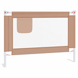 Toddler Safety Bed Rail Taupe 90x25 cm Fabric 10216