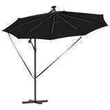 Umbrella 294 x 294 x 248 cm Polyester and Aluminium Black 42003387