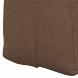 Back Pillow Brown 200 x 24 x 50 cm Fabric 42014590