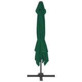 Cantilever Garden Parasol Green Fabric with a PA coating Large 44634