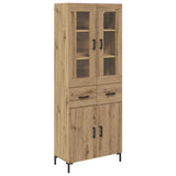 Highboard with Drawer 2 pcs Artisan Oak Engineered Wood 3415951
