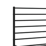 Metal Bed Frame without Mattress with Headboard Black 120x190cm 352316