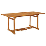 7 Piece Garden Dining Set 180x90x75 cm Solid Wood Acacia 3321530
