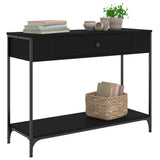Console Table Black 100x34.5x75 cm Engineered Wood 834160