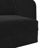 Folding Sofa Bed Black 65 x 80 x 83 cm Velvet 42030499