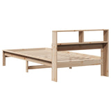 Bookcase Bed without Mattress 100x200 cm Solid Wood Pine 855717