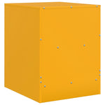 ZNTS Bedside Cabinet Mustard Yellow 34.5x39x44 cm Steel 841757