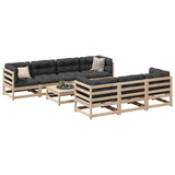 8 Piece Garden Sofa Set Solid Wood Pine 3299319