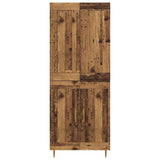 Highboard Old Wood 69.5 x 34 x 180 cm Engineered Wood 3415610