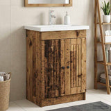 Bathroom under Sink Cabinet Old Wood 56 x 37.5 x 81 cm 890042