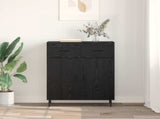 Sideboard Black Oak 69.5 x 34 x 90 cm Engineered Wood 882301