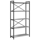 Bookshelf Grey sonoma 80 x 30 x 155 cm Engineered Wood 868416