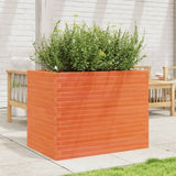 Garden Planter Wax Brown 90x60x68.5 cm Solid Wood Pine 3282501