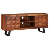 TV Cabinet Honey brown 112 x 30 x 48 cm Solid acacia wood 4104019