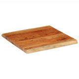Table Top 60x60x3.8 cm Rectangular Solid Wood Acacia Live Edge 370642