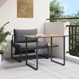 Outdoor Steel Seating 2 pcs Anthracite Steel 42004137