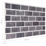 3D Wall Panels with Black & Grey Brick Design 10 pcs EPS 149582