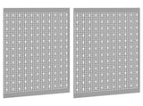 Tool Wall Panel 2 pcs Grey 100 x 1 x 80 cm 4103483