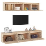 TV Cabinets 5 pcs Solid Wood Pine 3100149