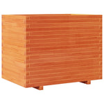 Garden Planter Wax Brown 90x60x72 cm Solid Wood Pine 3282646