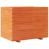 Garden Planter Wax Brown 90x60x72 cm Solid Wood Pine 3282646