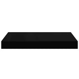 Floating Wall Shelves 4 pcs Black 40x23x3.8 cm MDF 323828