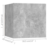 6 Piece TV Cabinet Set Concrete Grey Engineered Wood 3079140