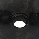 Bathroom Vanity Cabinet Solid Teak with Sink Marble Black 3058163