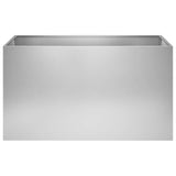 Garden Planter Silver 80 x 50 x 50 cm Galvanised Steel 8005270