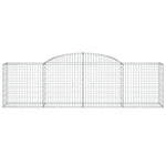 Arched Gabion Baskets 12 pcs 300x50x80/100 cm Galvanised Iron 3146693