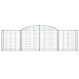 Arched Gabion Baskets 12 pcs 300x50x80/100 cm Galvanised Iron 3146693