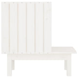 Cat House White 60x36x60 cm Solid Wood Pine 822453