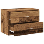 ZNTS Cabinet with 2 Drawers Old Wood 60x31x40 cm Engineered Wood 858835