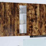 Hanging Cabinet Smoked Oak 40 x 31 x 100 cm Engineered Wood 884382