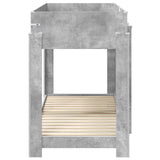 Bunk Bed for Kids Concrete Grey 75 x 190 cm Engineered Wood 3410542