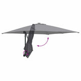 Garden Parasol Anthracite 248.5 x 247.5 x 160 cm 42003253