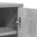 Shoe Cabinet Concrete Grey 60x35x92 cm Engineered Wood 808931